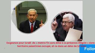 Résolution adoptée conflit IsraeloPalestinienonu usa israel palestine [upl. by Yeoz]