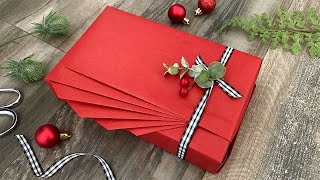 Fan Pleats Gift Wrapping  Gift Wrapping Ideas [upl. by Nanam558]