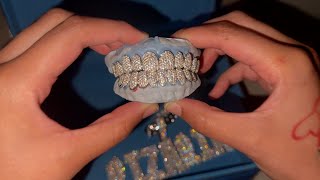 UNBOXING DIAMOND GRILLZ FROM ICE CARTEL  REVIEW [upl. by Bigford]