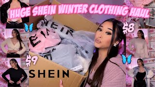 HUGE SHEIN WINTER TRY ON CLOTHING HAUL 2022  20 items  sets tops pants jumpsuits amp jackets [upl. by Anetsirk]