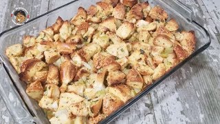 Everything Bagel Stuffing Recipe  Episode 649 [upl. by Ahtnahc]