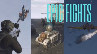 GTA V  B11 VS F160 Raiju and Lazer SOLO 1v2 and more… [upl. by Nelag]