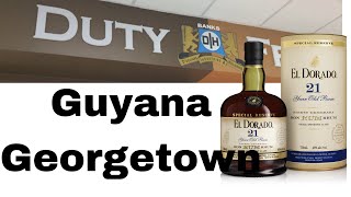 Duty free Rum in Guyana Georgetown Duty free shopping [upl. by Osugi889]