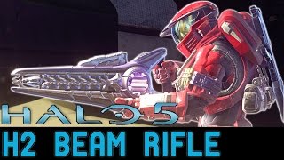 Halo 5 Guardians  Weapon Showcase  Halo 2 Beam Rifle [upl. by Carlina381]