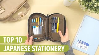 Top 10 Japanese Stationery [upl. by Nnylhtak]