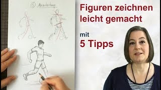 Figuren zeichnen leicht gemacht  mit 5 Tipps [upl. by Nohsad]