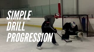 Goalie Drills w Dave Rogalski  Goalie Coaches Drill Progression [upl. by Aryc]