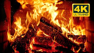 🔥 Cozy Fireplace 4K 12 HOURS Fireplace with Crackling Fire Sounds Crackling Fireplace 4K [upl. by Ellevel909]