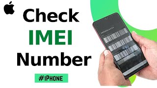 How Check iPhones IMEI Number [upl. by Rosario]