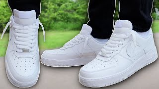 How To Lace Nike Air Force 1s Loosely BEST WAY [upl. by Odraode281]