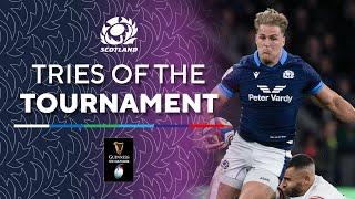 Best Of Scotland  Tries Of The Tournament  Guinness Six Nations 2023 [upl. by Nekial393]