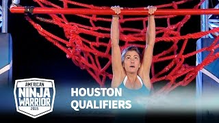 Kacy Catanzaro at 2015 Houston Qualifiers  American Ninja Warrior [upl. by Prudence18]