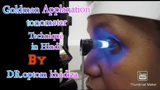 PART 2 Goldman Applanation Tonometer GAT  procedure  with Hindi notes [upl. by Ainos895]