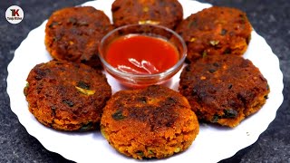 Soyabean Kabab Recipe  How To Make Soya Chunks Kabab [upl. by Eiknarf237]