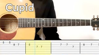 Fifty Fifty  Cupid Twin Version Easy Guitar Tabs Tutorial [upl. by Fawn53]