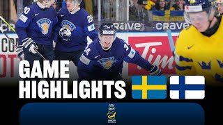 Highlights Sweden vs Finland  2024 WorldJuniors [upl. by Worden]