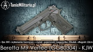 BERETTA M9 VERTEC GGB0304 KJW  TANIEMILITARIAPL [upl. by Dnomal]