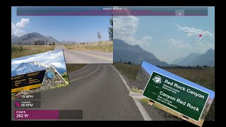 Cycling 🚴‍♂️ Red Rock Parkway from Waterton Lakes National Park Alberta Canada July 19 2024 [upl. by Dalenna875]