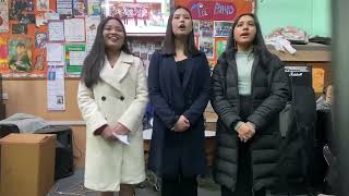 The trio  Noel by lauren daigle  cover  mount carmel school  dwarka  chrismas [upl. by Leinoto]