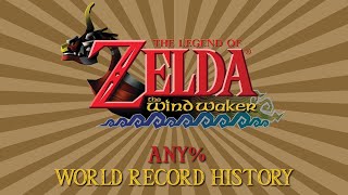 The Wind Waker  Any Speedrun World Record History [upl. by Anahsak476]