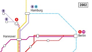 Die Geschichte des ICE Netzes der Deutschen Bahn Teil I [upl. by Arias]