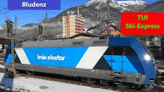 Bludenz BR101⛷️ 101 133 rail charter mit TUI SkiExpress aus Amsterdam [upl. by Enyahs]