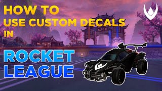 COMO USAR DECALQUES CUSTOMIZADOS NO ROCKET LEAGUE MODS SKIN [upl. by Sirah431]