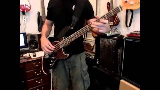 Flagpole Sitta  Harvey Danger  Bass Cover  Notes clearly visible [upl. by Debbee]