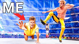 I Challenged a Pro Wrestler to a WWE Match [upl. by Aisayt]