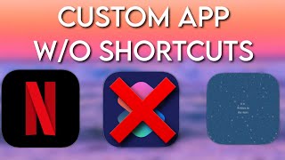 MAKE CUSTOM APPS OPEN DIRECTLY no shortcuts popup   IOS 14 [upl. by Iaj]