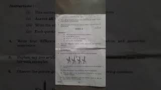 Biology final exam question paper march2024 Class X [upl. by Asile]