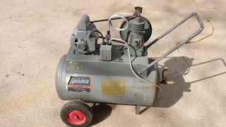 Vintage Speedaire 1Z910 Electric Air Compressor 12hp [upl. by Obeng]