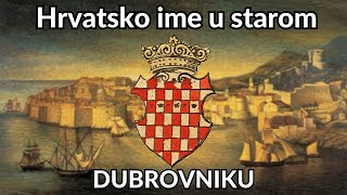 Zašto su stari Dubrovčani svoj jezik i narod nazivali hrvatskim imenom [upl. by Estrellita820]