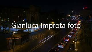 Bologna Via indipendenza Montagnola Notte [upl. by Jaunita]