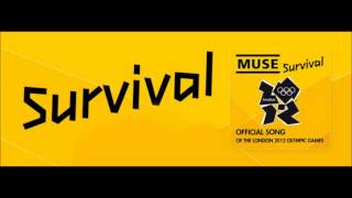 Muse  Survival Official Song of the London Olympic Games HD  with Lyrics [upl. by Eseekram991]