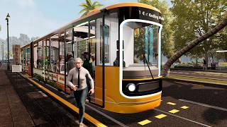 Tram Simulator  San Francisco Bay Area Gameplay 4K [upl. by Nadnerb]