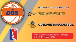 LIGA DOS Sergio Ceppi vs Quilpué Básquetbol Sabado 04 Mayo 2024 [upl. by Ahsieka]