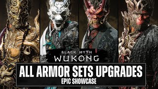 STOP WASTING Materials Know All Armor Sets Max Upgrade Stats amp Effects in Black Myth Wukong [upl. by Oilejor]