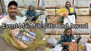 Event Mai Milne Wale Gifts And Award 🏆  Gift Unboxing 🎁  thank You 🙏 [upl. by Ansaev]