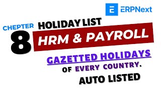 8 ERPNEXT HRM amp PAYROLL MODULE CONFIGURATION PART8 [upl. by Barboza]