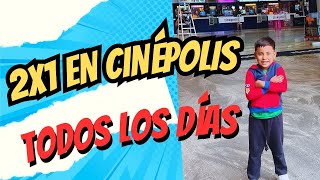 Cinépolis al 2X1 como comprar Boletos al 2x1 en Cinépolis todos los días [upl. by Notnad]