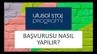 Ulusal Staj Programı Kariyer Kapısı 2022 Başvurusu Nasıl Yapılır [upl. by Lura]