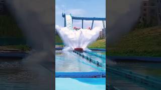 Rollercoaster into water 🌊 daily entertainingvideos youtubeshorts shortvideo [upl. by Eniamaj]