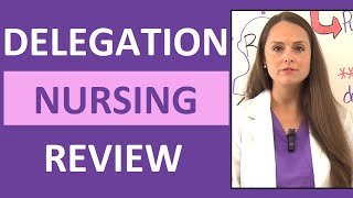 Delegation Nursing NCLEX Questions Review RNLPNUAP Duties Scope of Practice [upl. by Yrennalf]