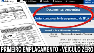 CONTINUAÇÃO VEÍCULO ZERO QUILÔMETRO  0 KM PRIMEIRO REGISTRO  COMO PAGAR E ENVIAR PAGAMENTO IPVA [upl. by Seltzer7]