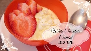 White Chocolate Custard Recipe [upl. by Atikal]