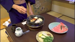 Sukiyaki  Japanese Food in Tokyo [upl. by Tuesday]