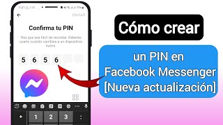 Cómo crear un PIN en Facebook Messenger  Nueva actualización  Establecer pin en Messenger [upl. by Treb62]