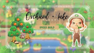 🍐🦆COUNTRYSIDE LAKE AND ORCHARD SPEED BUILD🦆🍐  Ep 5  Animal Crossing New Horizons [upl. by Lewert]