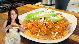 COMO PREPARAR TOSTADAS CON TINGA DE POLLO FÁCILES Y DELICIOSAS [upl. by Yuh]